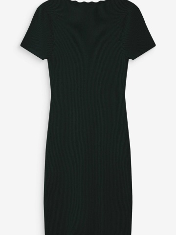 Rochie Valeriane neagra mulata din tricot fin - Img 6
