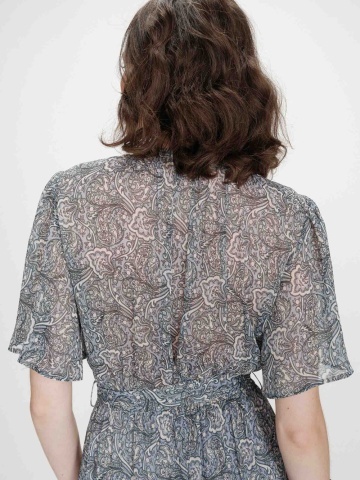 Rochie Venelle maxi vaporoasa cu imprimeu - Img 6