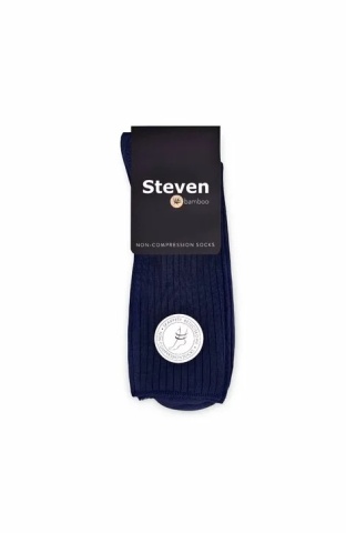 Sosete barbati, fara compresie, viscoza de bambus, culoare granat - Steven S165-07 - Img 2