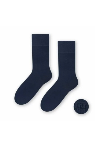 Sosete bumbac barbati, sosete cu logo pentru pantofi - Steven S056-006 jeans
