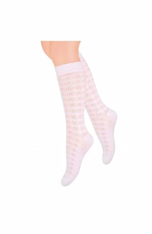 Sosete jacard 3/4 pentru fete - Steven S021