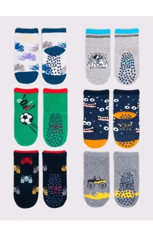 Sosete pentru baieti, ABS, YO Club SKA0002C-B, multicolor