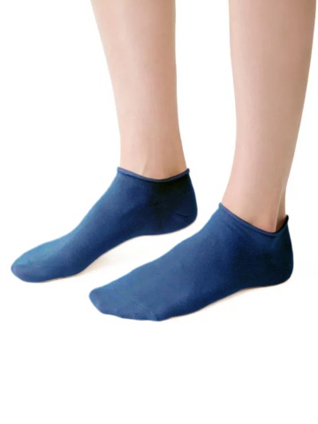 Sosete scurte dama, fara compresie - Steven S041-15 bleumarin