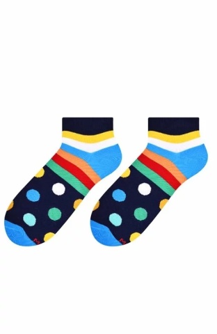 Sosete scurte dama, model Dots&Stripes - More S069040 bleumarin