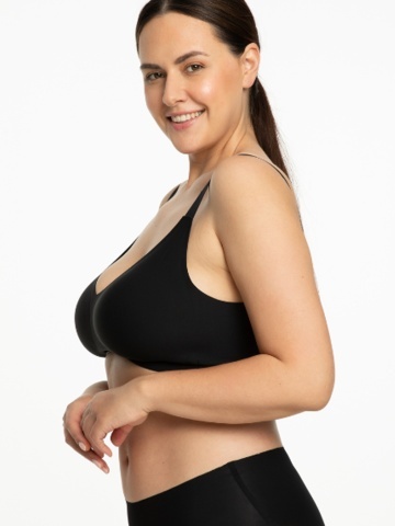 Sutien cu insertii de silicon pentru bust mare, fara cusaturi si sarme - Julimex - Img 3