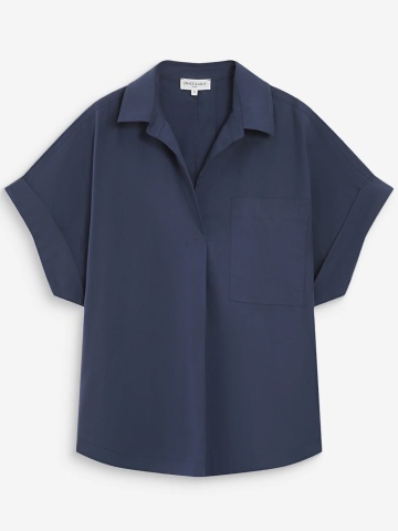 Top Versigny navy blue oversize tip camasa - Img 6