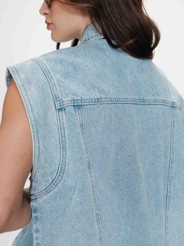 Vesta Vallonia skyblue oversize din denim - Img 6