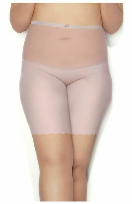 Chilot modelator (bermude) cu talie inalta si bretele detasabile, banda silicon - Mitex Glam form - bej, negru, roz pudrat - marimi S-5XL - Img 5