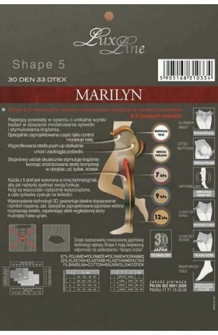 Ciorapi modelatori de dama - Marilyn LuxLine Shape 5, 30 DEN - Img 7