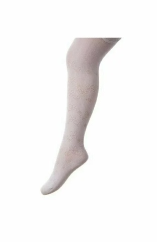 Ciorapi pantalon jacard din bumbac pentru fete - Rewon 503-004 - Img 3