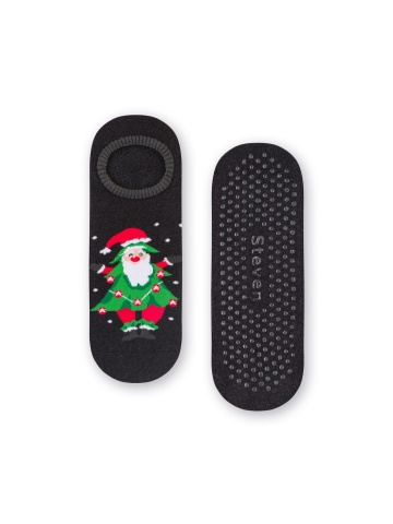 Cipici flausati de dama, cu ABS pe talpa - Steven S132-22 gri inchis, Santa