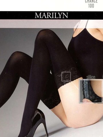 Dresuri dama cu banda adeziva, microfibra 3D - Marilyn Chance 100 DEN - Img 8