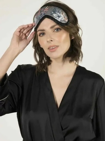 Masca pentru somn, bumbac 100% - Julimex OP18, print floral