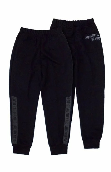 Pantaloni trening pentru copii 8-14 ani - AJS Authentic grafit, bleumarin, jeans, negru, olive - Img 1