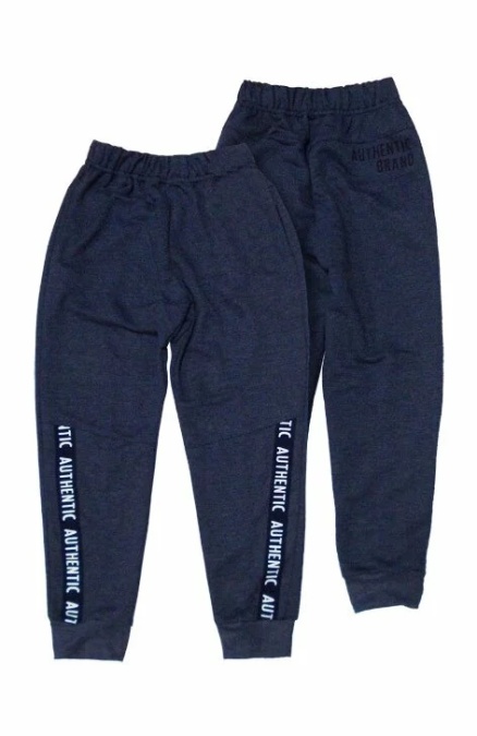 Pantaloni trening pentru copii 8-14 ani - AJS Authentic grafit, bleumarin, jeans, negru, olive - Img 2