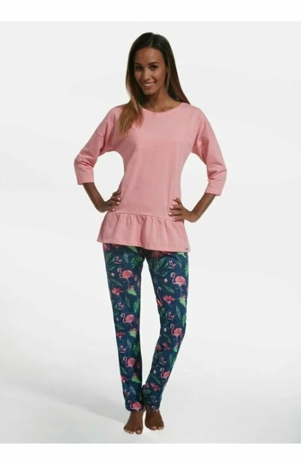 Pijama dama, 100% bumbac, Cornette W183-200 - Img 1