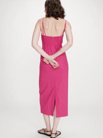 Rochie Veranys fucsia din in - Img 5