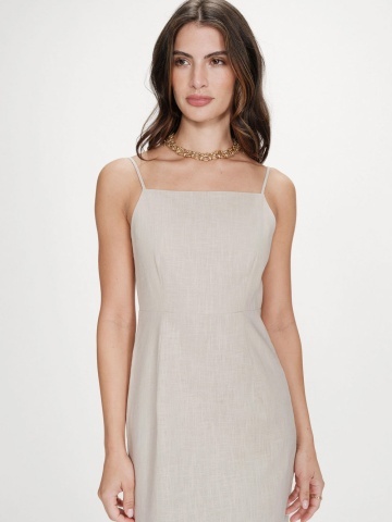 Rochie Veranys nisipie din in - Img 2