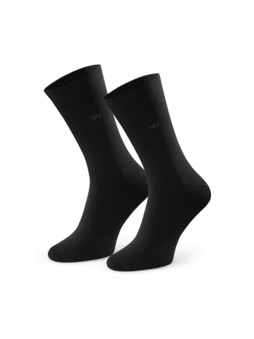 Sosete bumbac barbati, sosete cu logo pentru pantofi - Steven S056-008 negru - Img 2