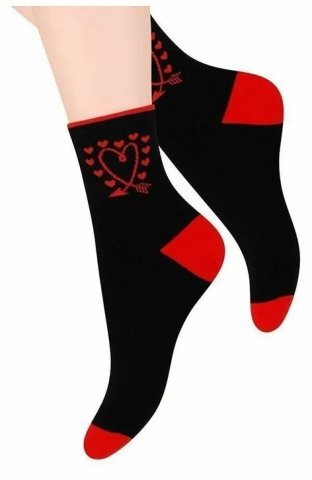 Sosete dama - Steven S099-445 negru