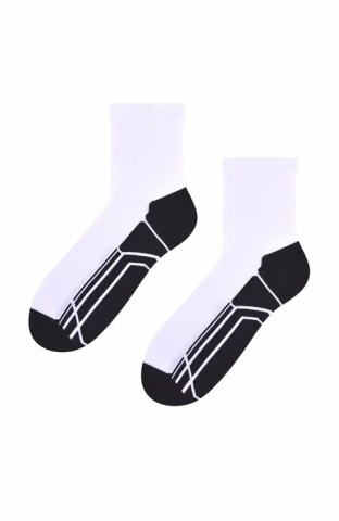 Sosete sport barbati - Steven S057-236 alb-negru