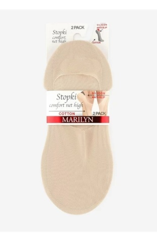 Talpici dama - set 2 perechi - Marilyn Comfort Net - nude, marimea 35-37 - Img 2