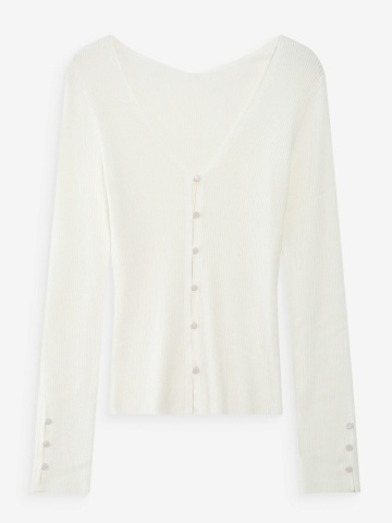 Top Volage ivory tip cardigan din tricot - Img 6