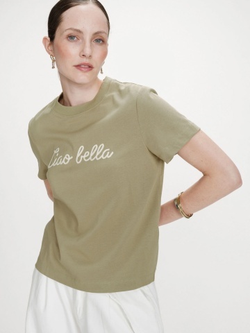 Tricou de dama Vanders verde din bumbac - Img 4