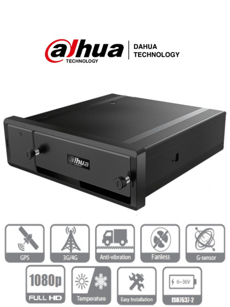 DHIMXVR4104GFW DAHUA DAHUA MXVR4104-GFW - DVR Movil de 4 Can