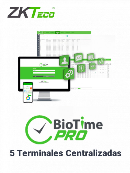 ZKT0820003 ZKTECO ZKTECO BIOTIMEPROSTARTER- Licencia de