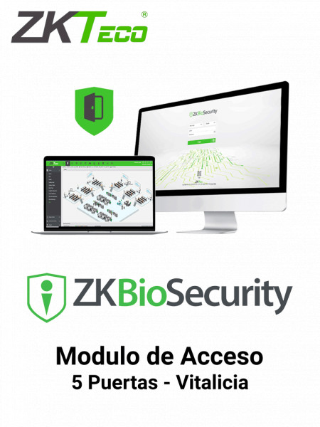 ZKBSACP5 ZKTECO ZKTECO ZKBSAC5 - Licencia Vitalicia para 5 P