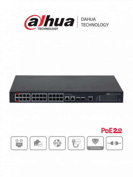 DHT1850014 DAHUA DAHUA DH-PFS4226-24ET-240 - Switch P