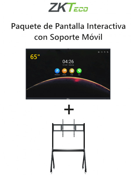 ZKT2080002 ZKTECO ZKTECO IWB65BPAQ - Paquete de Pantall