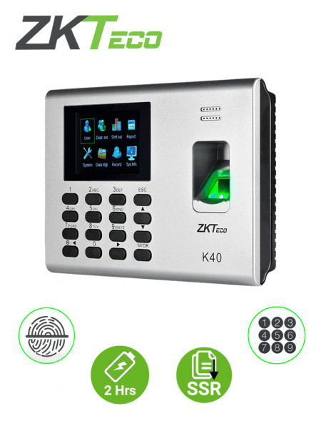 ZKT061025 ZKTECO ZKTECO K40 - Control de Acceso y Asist