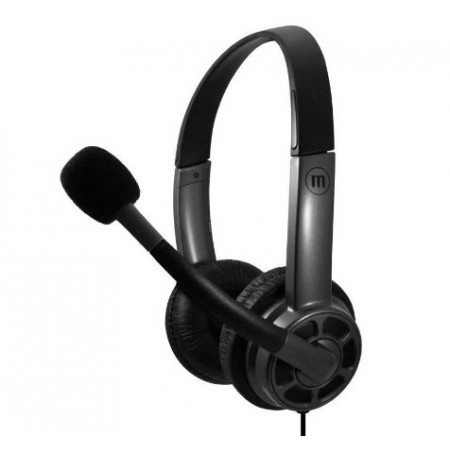 Casti audio On-Ear cu fir Maxell HS-HMIC, USB, microfon, control volum, negru