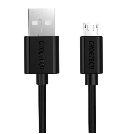 Cablu USB-A - Micro USB Choetech AB003, 1.2m, negru