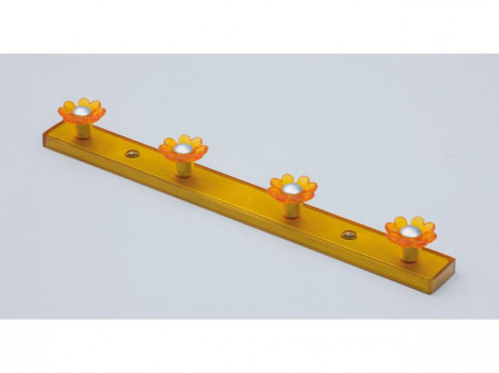 Şiruri de cuiere 8161 168, portocaliu plastic