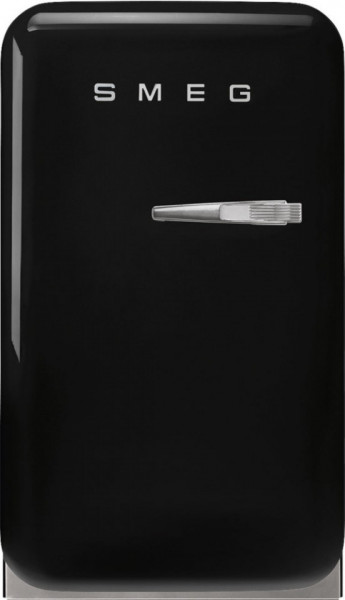 Frigider cu 1 ușă, retro, 50's Style, 73 cm, 34 l, negru, balamale în stânga, Smeg FAB5LBL5