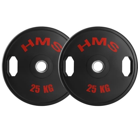 Greutati olimpice cauciucate HMS TOG05 2 x 5 kg/50 mm