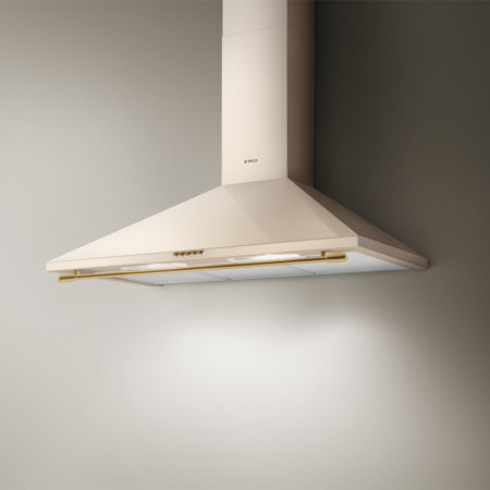 Hotă de perete, fildeș, 90 cm, 430 mc/h, Elica TAMAYA RAIL CRBR/A/90