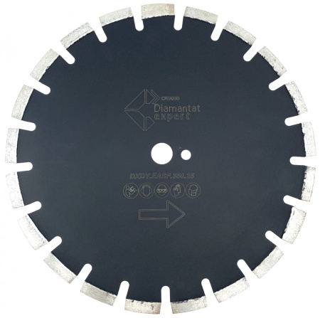 Disc DiamantatExpert pt. Asfalt, Caramida & Abrazive 450mm Profesional Standard - DXDY.EASF.450.25