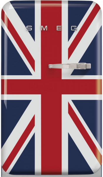 Frigider cu 1 ușă, cu congelator, retro, 50's Style, 97 cm, 105/17 l, union jack, balamale în stânga, Smeg FAB10LDUJ5