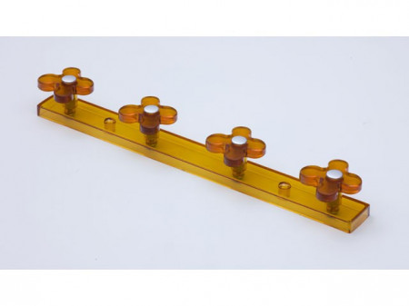 Şiruri de cuiere 8167 168, portocaliu plastic