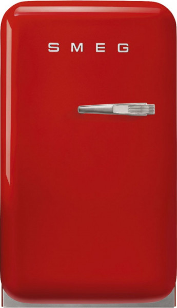 Frigider cu 1 ușă, retro, 50's Style, 73 cm, 34 l, roșu, balamale în stânga, Smeg FAB5LRD5