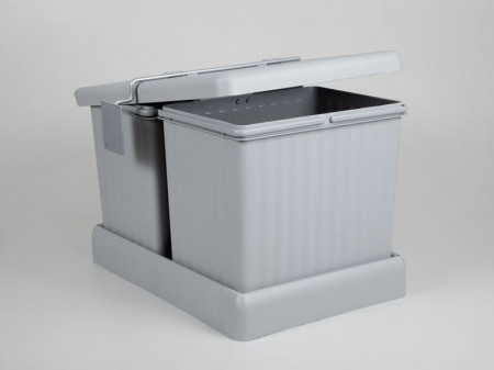 Coș ptr. colectarea resturilor menajere ART 235 2x16l, 330x320x470 mm, gri