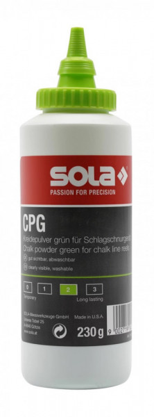 Creta de marcare pt. aparate de trasare cu sfoara, verde CPG, 230gr - Sola-66153101