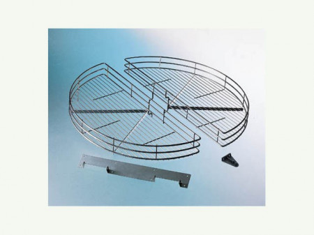 Grile metalice KCM760 set coş semicerc 760×127×390 mm, crom metal