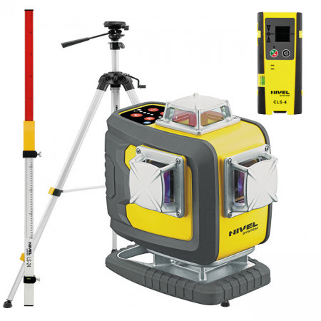 Nivela laser in cruce Nivel System CL4D-R cu trepied SJJM1EX senzor CLS4 stadie LS24