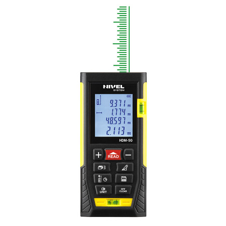 Telemetru cu laser verde Nivel System HDM-5G ±2mm, 50m
