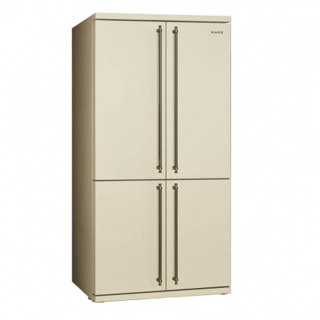 Combină frigorifică, retro, 90 cm, crem, clasa A+, No Frost, Smeg FQ60CPO5